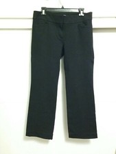Women Ann Taylor Loft Original Fit Stretch Black Dress Trouser Pants Slacks Sz 8