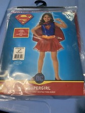 Supergirl Child Costume - Tutu Dress  Cape - Size Large 12-14 - NEW
