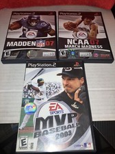 3 PLAYSTATION 2 (GAMES) - MADDEN 07, NCAA 07, MVP Baseball 03. DWK107