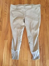 Bradley by Smartpak Microcord knee patch breeches tan 44 Standard Excellent
