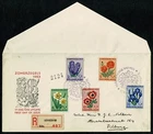 NETHERLANDS 1953 Registered FDC Summer charity - Flowers SE93