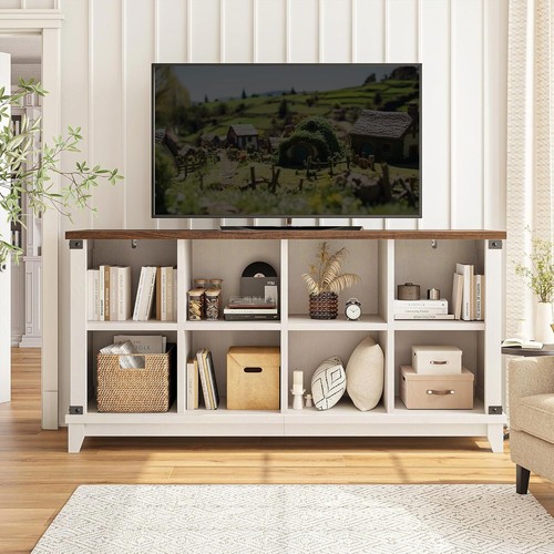 8 Cube Storage Organizer, White Book Shelf with Storage, Cube Shelf for Bedroom - Picture 22 of 23