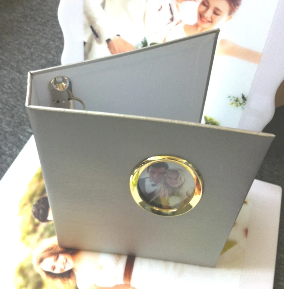 Álbum de fotos PLATA 5"X7" 3 ANILLOS 2 hasta 50 páginas tiene capacidad para 200 fotos Foto 3 de 4