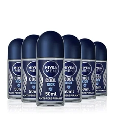 6 Nivea Men Cool Kick Roll On 50 m