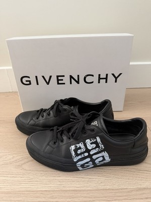 Givenchy City Sport Leather Black/White mens sneaker size 42 with box, dust bags