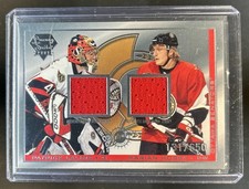 2004-05 Pacific Marian Hossa Patrick Lakime Dual Jersey #/650 Senators