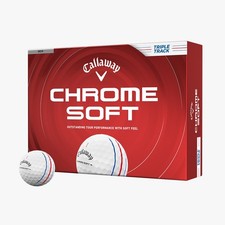 CALLAWAY CHROME SOFT TRIPLE TRACK WHITE 2026 GOLF BALL DOZEN