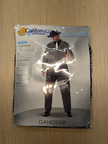 California Costumes Gangster Kostüm Erwachsene Plus XXL (48-52) Nadelstreifen Jacke...