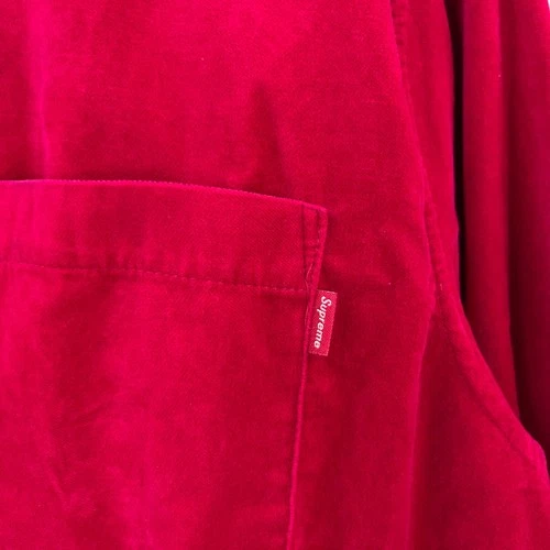 SS18 2018 Supreme NYC Velvet Zip Up Shirt in Pink L image 2