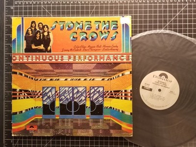 STONE THE CROWS Ontinuous Performance PROMO LP 1972 WLP VG/VG+ WHITE LABEL Vinyl