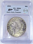 1921 MORGAN SILVER DOLLAR MS-64 ICG CERTIFIED $1 FREE SHIP