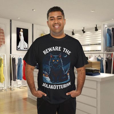 Beware The Jolakotturinn Yule Cat Christmas Norse T-Shirt