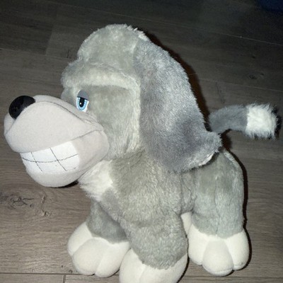VTG Tonka Pooch Patrol 1990 Gray Puppy Dog 10'' Plush Stuffed Animal Smile/Snarl
