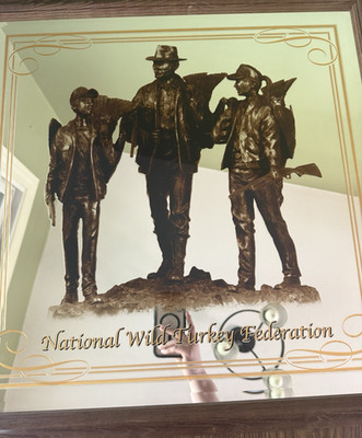 National Wild Turkey Federation Mirror Vintage