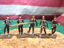 Rare Little Lead Soldiers: 5 WW1 British Infantry Soldiers Set, Made in England