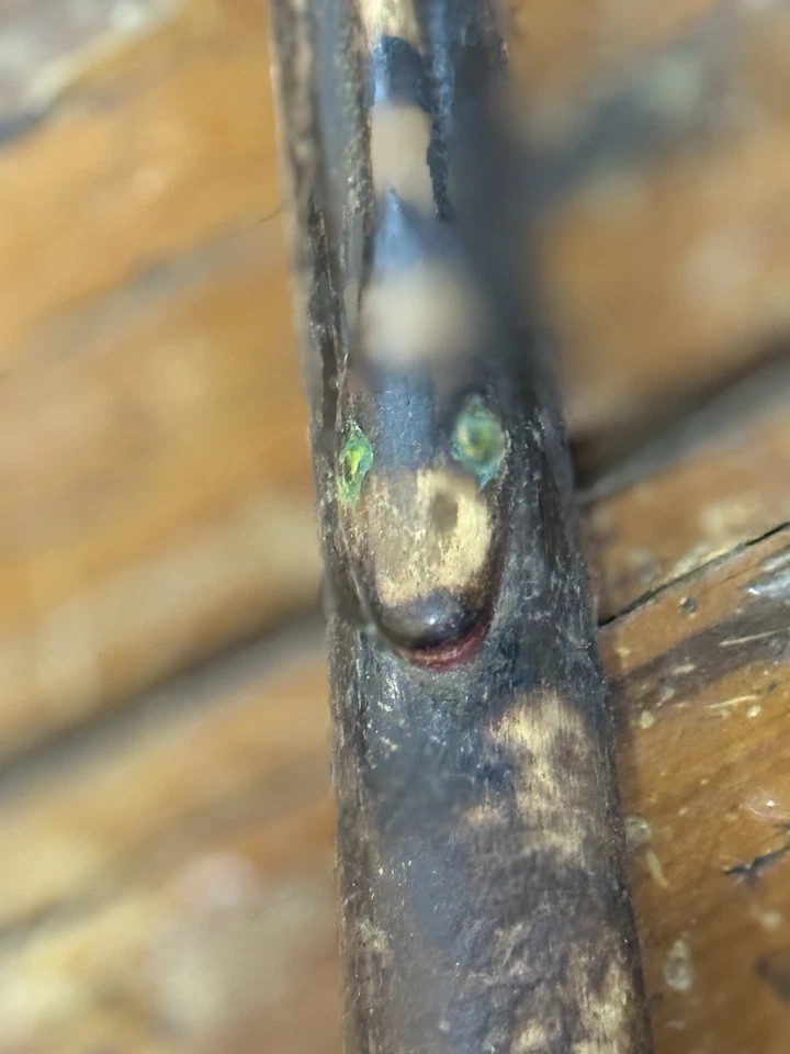 Antique Walking Stick Cane. Snake. Folk Art. One Of A Kind. Hand Carved - Image 3 of 4