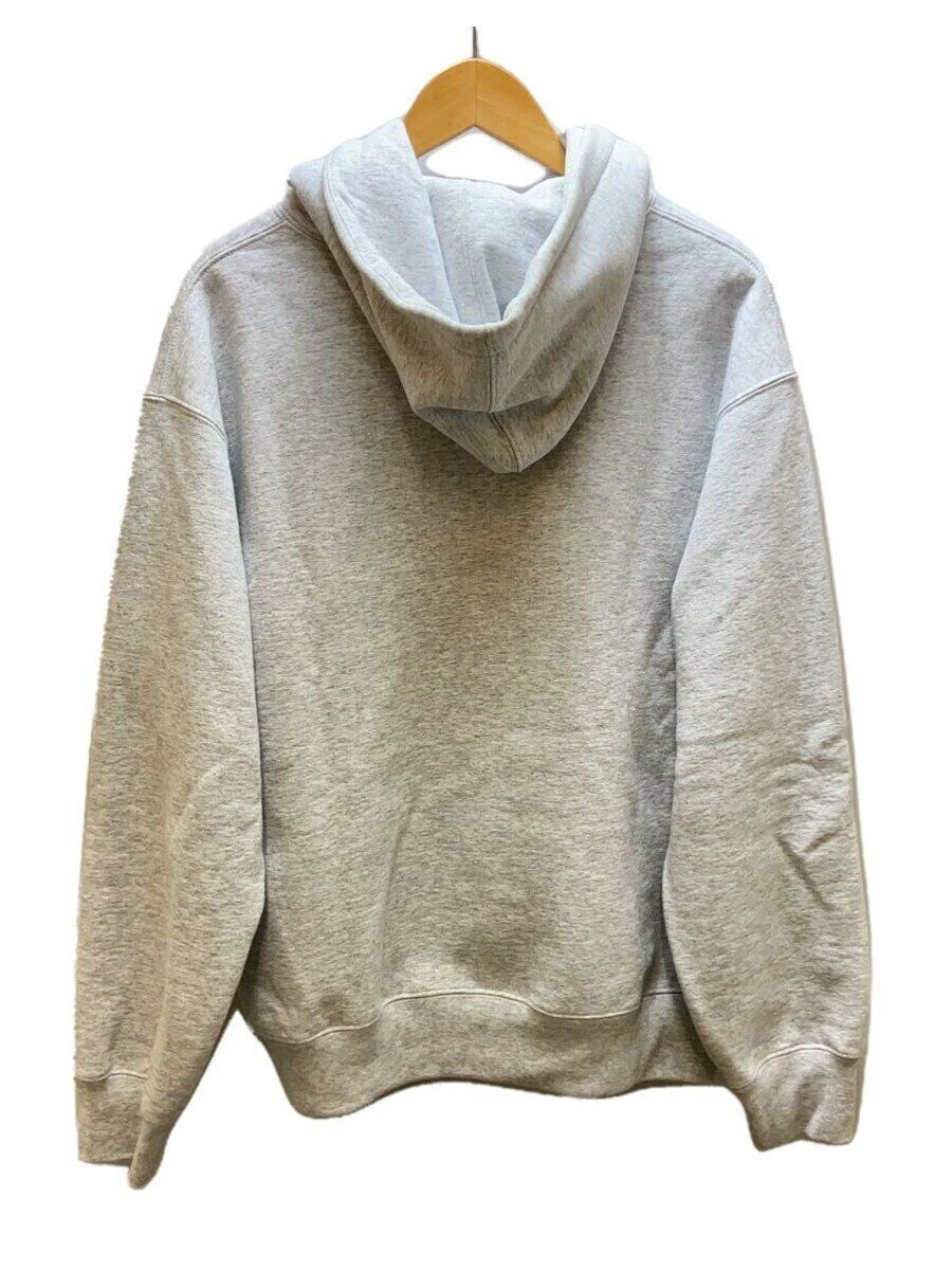 Supreme Felpa con Cappuccio 24AW Small Box Felpa con Cappuccio M Cotone Grigio con Macchia su