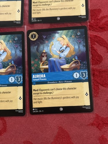 4x Disney Lorcana Fabled - Aurora - Tranquil Princess - 154/204 x4 - Picture 5 of 7