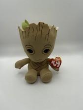 Marvel's Guardians of the Galaxy, TY Beanie Babies 7" Baby Groot Plush Doll 