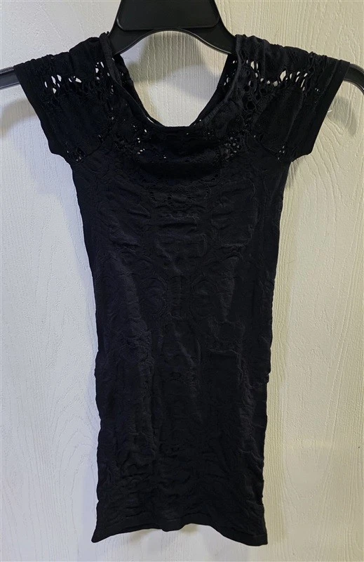 Nuevo sin etiquetas Vestido Last Tango M/L Malla Encaje Sin Costuras Negro 127902 Foto 3 de 4