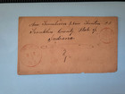 us postal history cover 1850s FRENCHTOWN N.J. PAID 3.,sent to State of Indiana — photo 1