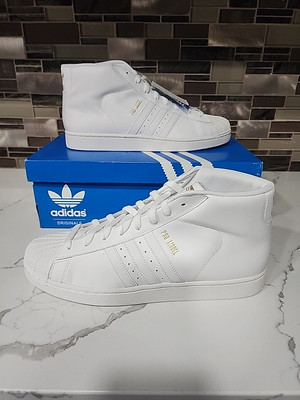 Adidas Pro Model Mens Size 13 White Sneakers G49851 NIB