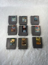 Lot of 9 NES Nintendo Games- Cartridges Only As Shown One With Sleeve And Bookle