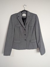 Calvin Klein Gray Printed 3 Button Blazer Size 8