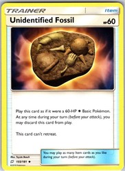 Unidentified Fossil 155/181 Sun & Moon Team Up