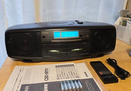 AIWA CSD-SR70 Fully Restored & Bluetooth Upgraded CD Cassette Boombox Japan