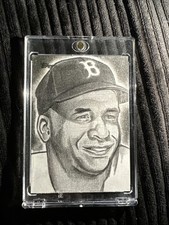 Sketch card Roy Campanella Art By Juan Rosales 1/1 2025 Topps Baseball! 🔥🔥 