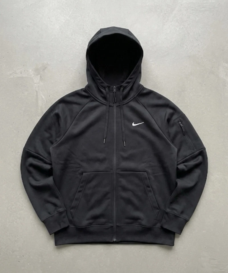 Nike Therma-FIT Herren Full-Zip Hoodie Schwarz Gr. M Fleece Polyester Regular - Bild 1 von 4