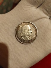 1893 USA Chicago Columbian Exposition Silver Half Dollar Coin