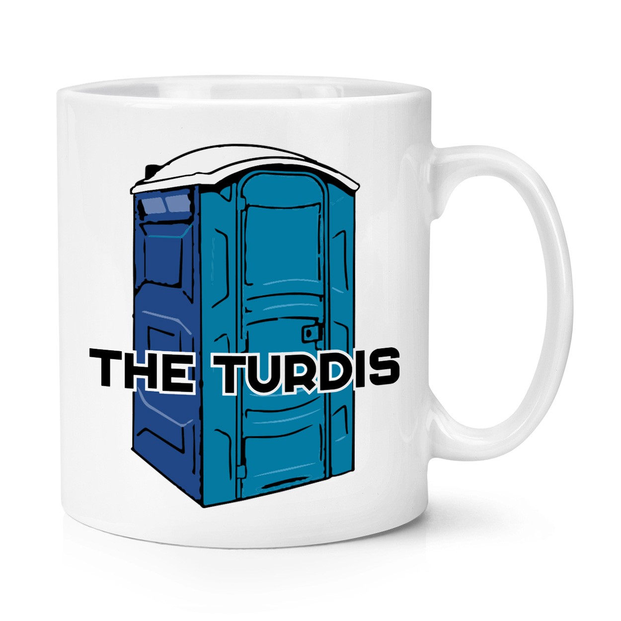 The Turdis 10oz Mug Cup Dad Son Fathers Day Joke Rude Toilet Dr Who Parody