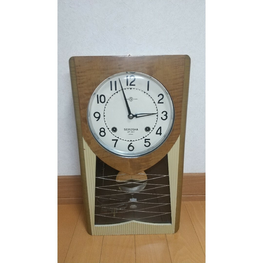 SEIKOSHA クラシック木製掛時計 SEIKOSHA クラシック木製掛時計 SEIKO 21-Day Vintage Wall Clock Wood