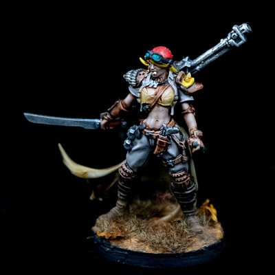 Warhammer 40k Forge World Necromunda Escher Hero Champion Bounty Hunter Kria