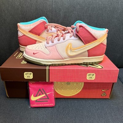 Nike Dunk Mid Social Status Free Lunch Strawberry Milk - Größe 5 DJ1173-600 NEU  