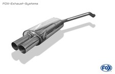  Edelstahl Racing-Komplettanlage Audi 80 B4 Limousine/Avant 1.6-2.0l 2x76mm