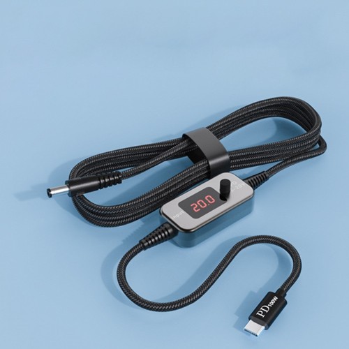USB C to DC Adapter Cable 100W with LED Display and 10 Connector Options - Zdjęcie 9 z 14
