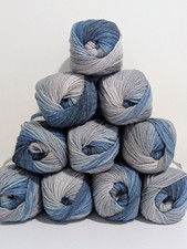 Variegated Aran Yarn 10 x 100g bundle Knitting Crochet muti colour