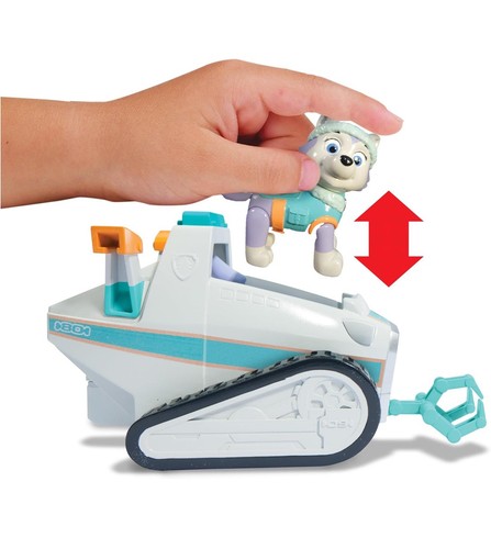 Nickelodeon PAW PATROL EVEREST SNOW MOBILE PLOW Vehicle With Figure NEW. - Picture 3 of 10