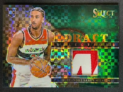 ALEXANDRE SARR 1/5 GREEN ROOKIE PRIZM PATCH 2024-25 PANINI SELECT 