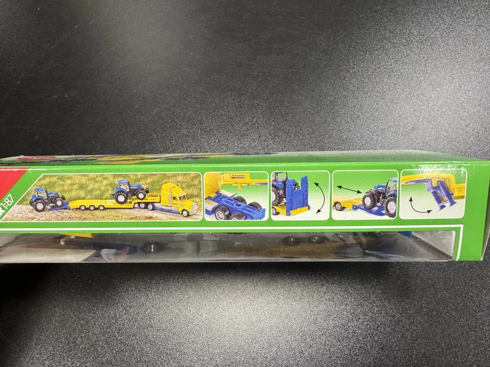 SIKU 1805 - modellino 1:87 - CAMION CON 2 TRATTORI NEW HOLLAND - NUOVO-SIGILLATO - Immagine 4 di 4