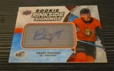 2018-19 Upper Deck Ice Rookie Rinkside Signings RC Auto Brady Tkachuk #RRS-BT