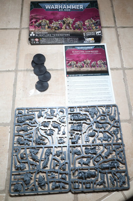 Warhammer 40k - Death Guard - Blightlord Terminators (5) - Open Box, Complete