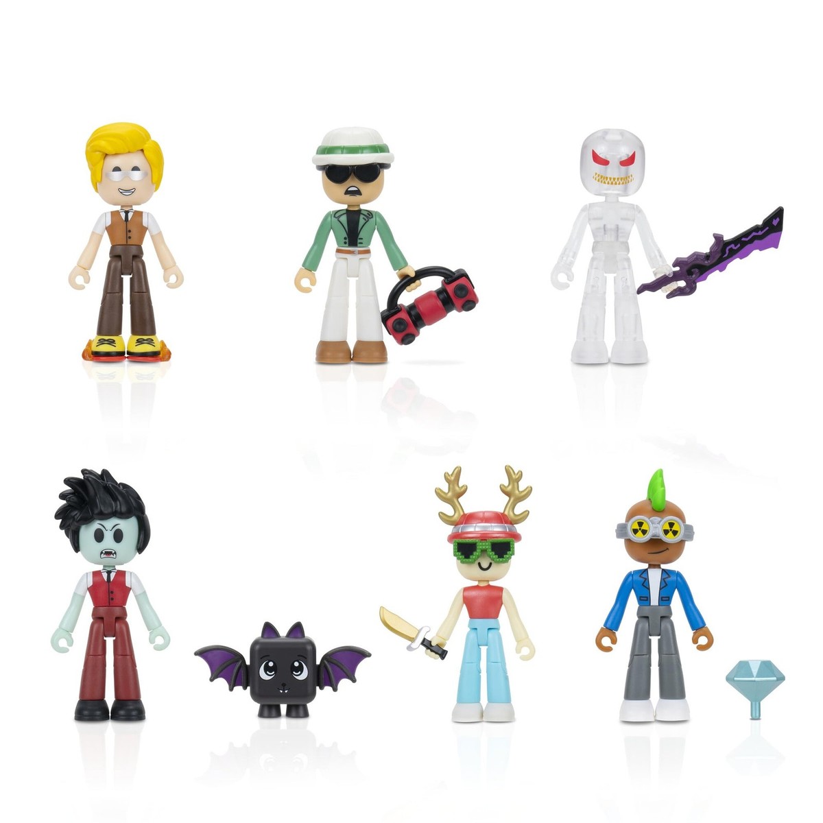 Murder Mystery 2 Mm2 Powers Pack Six 2.75 Inch Toy Figures With