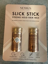 Nexxus Slick Stick Styling Aid Hair Wax Strong Hold NIB  2.33 Oz Each - 2 PACK