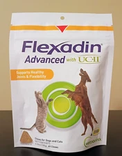 Vetoquinol Flexadin Advanced Soft Chews with UCII for Dogs and Cats - 60 chews