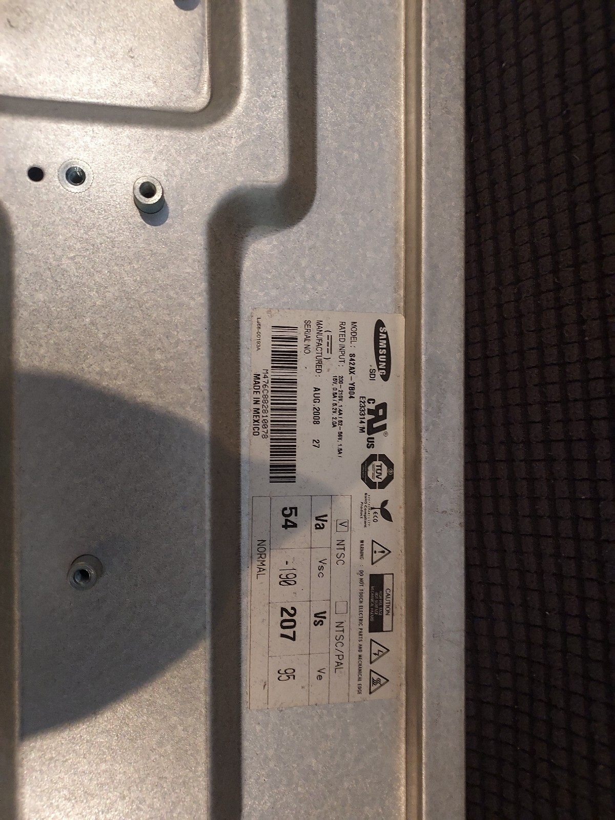 Genuine Screen Panel S42AXYB04 Samsung 42" Plasma Television