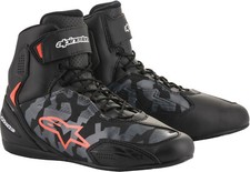 Moto Chaussures Alpinestars Plus Vite 3 Couleur : Noir / Camo / Gris/Rouge T:12